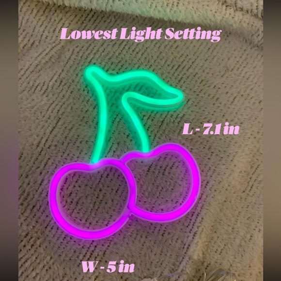 Pink Cherry LED Neon Light - Picture 2 of 2